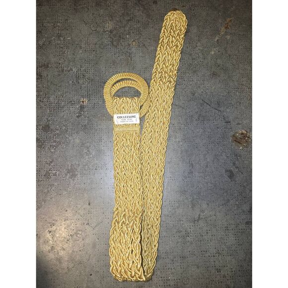 Braided Gold Metallic abelt - Picture 5 of 8
